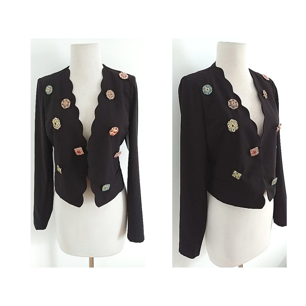 Black short blazer